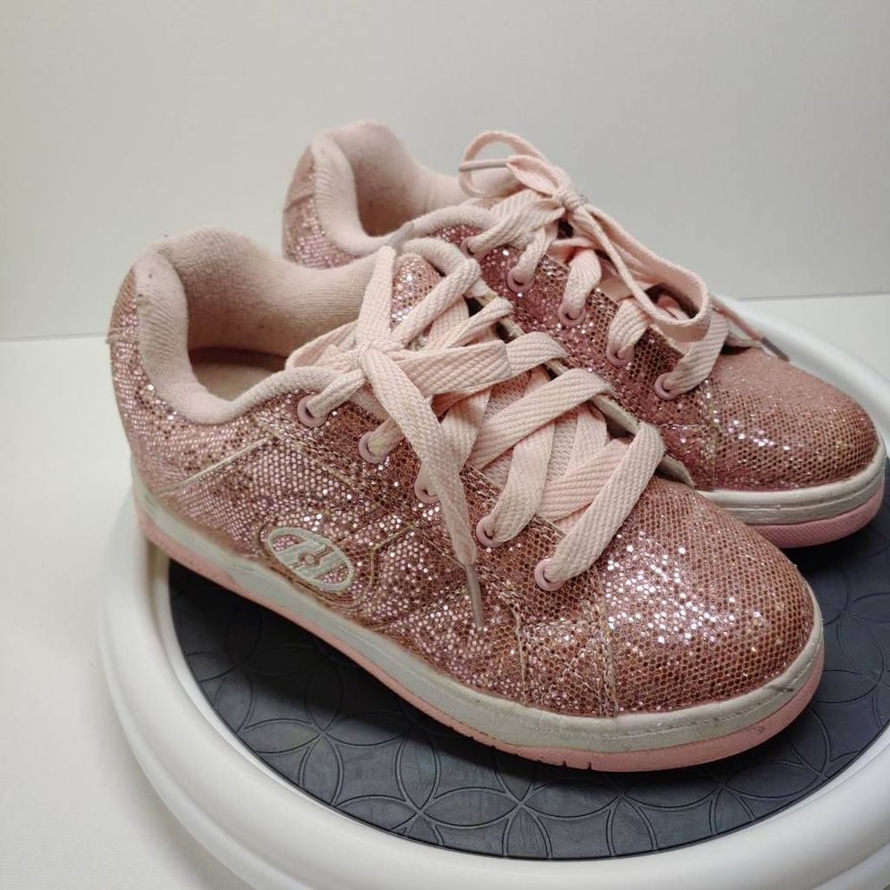 Heelys Pink Glitter Kids Sneakers
